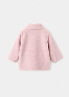 Reversible shearling coat — Pink 8