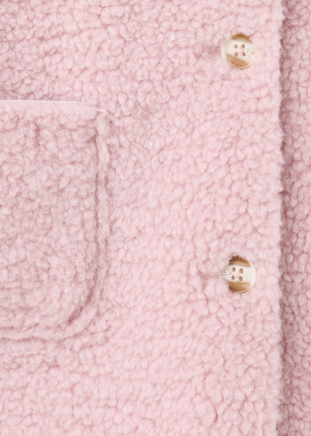 Reversible shearling coat — Pink