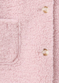 Reversible shearling coat — Pink 7
