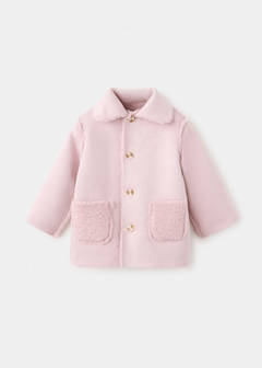 Reversible shearling coat — Pink 9