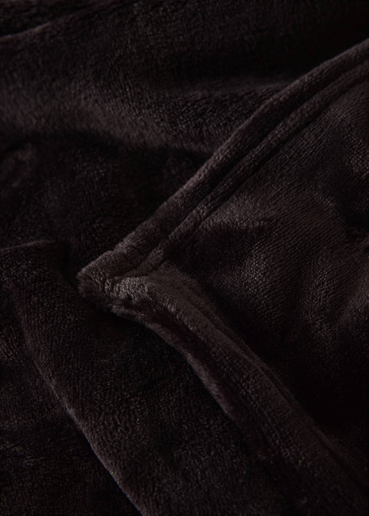 Soft fleece blanket — Brown