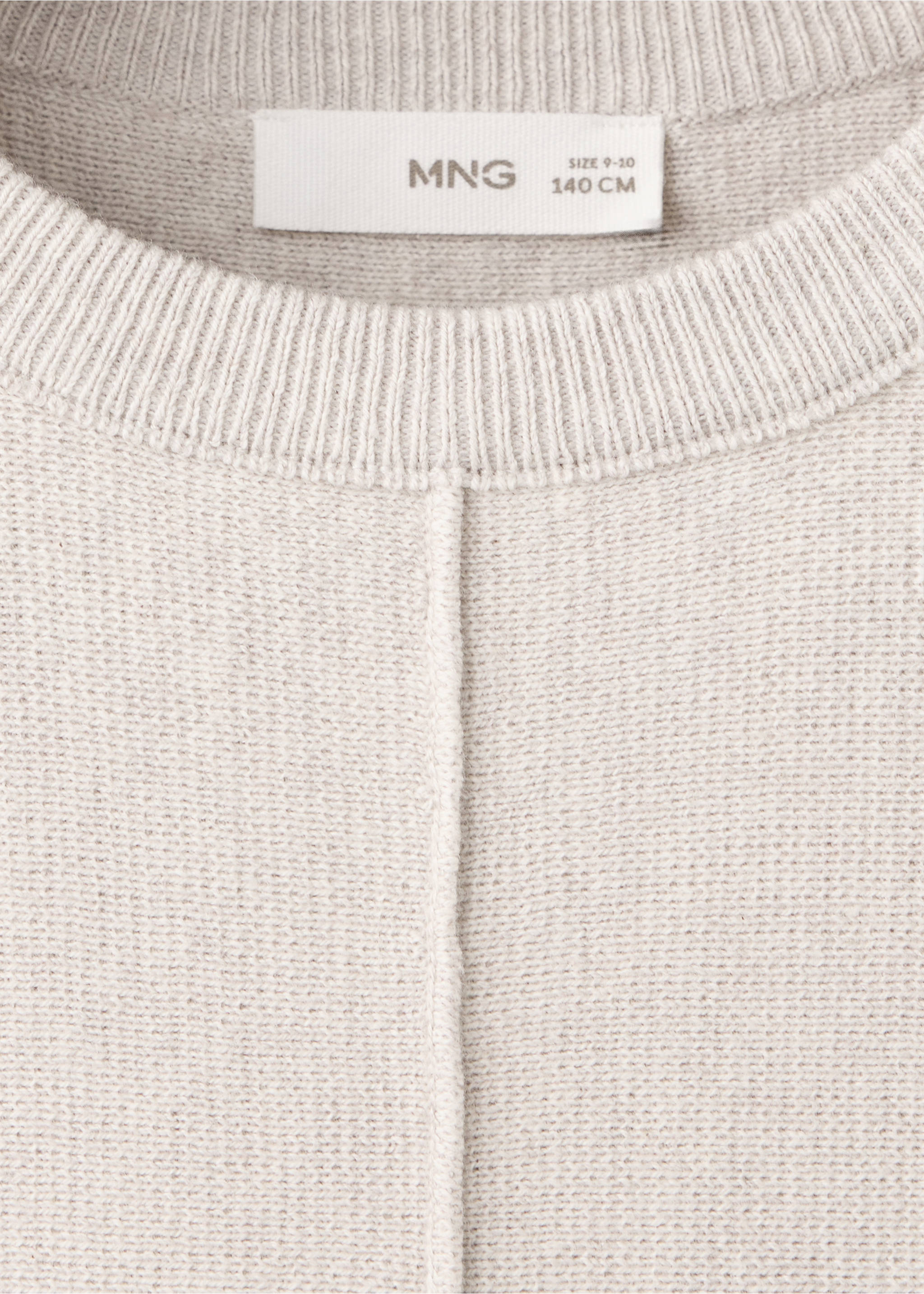 Knit midi dress - Details of the article 8, Sand. Ref: 37055161-00.
