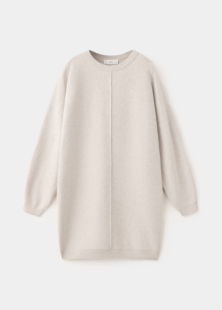 Knit midi dress — Sand