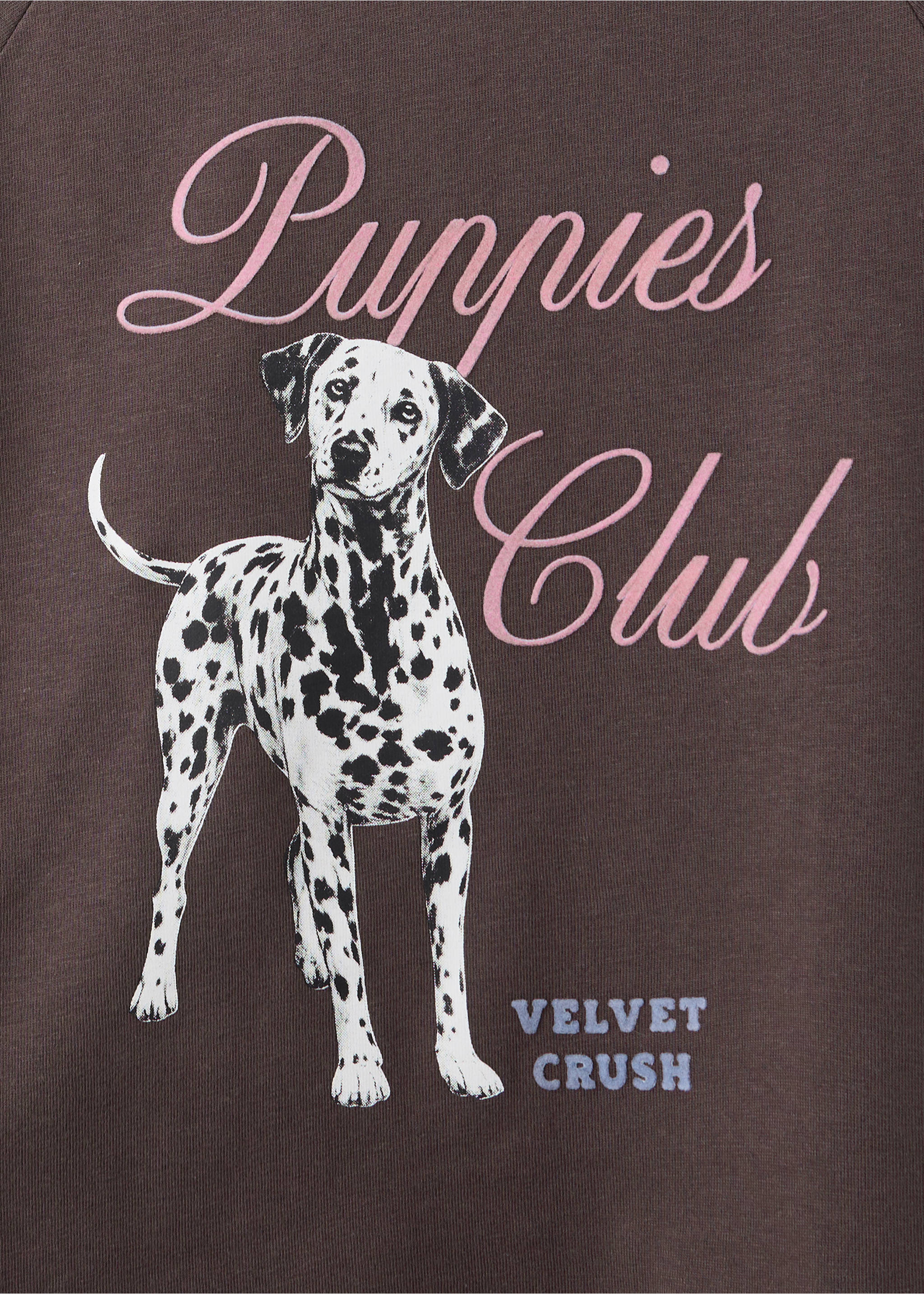T-shirt en coton imprimé - Détail de l'article 8, Chocolat. Ref: 37055163-00.