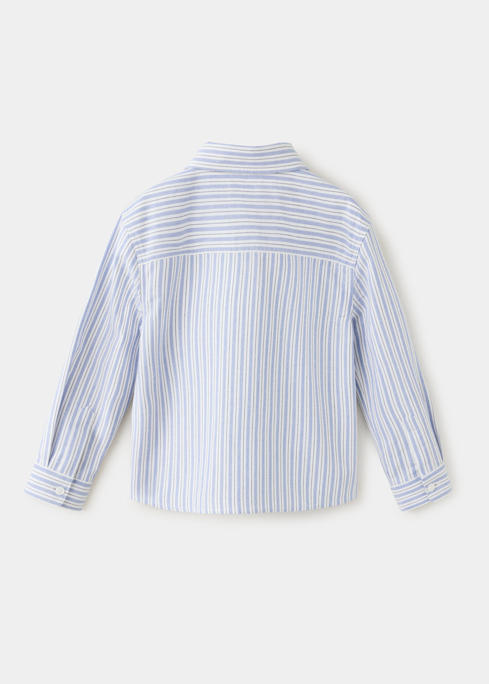 Oxford cotton striped shirt - Reverse of the article