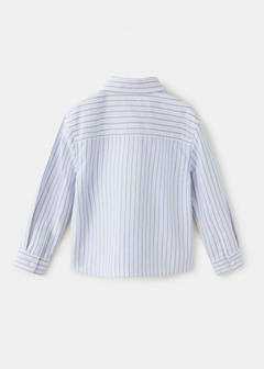 Oxford cotton striped shirt — Blue 6