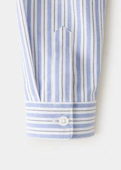 Oxford cotton striped shirt — Blue 7
