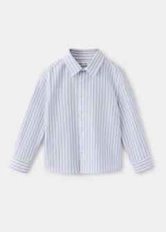 Oxford cotton striped shirt — Blue 3