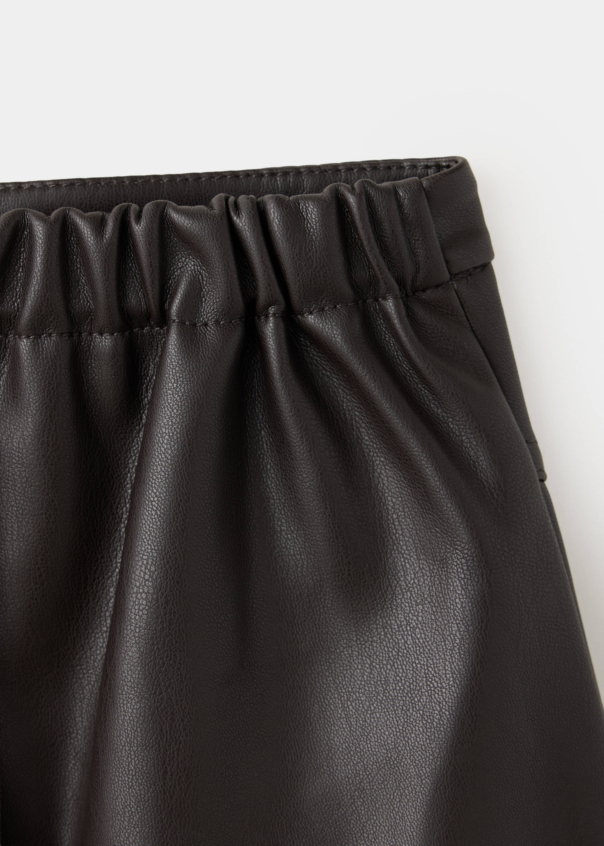 Pleated faux leather skirt - Details of the article 8