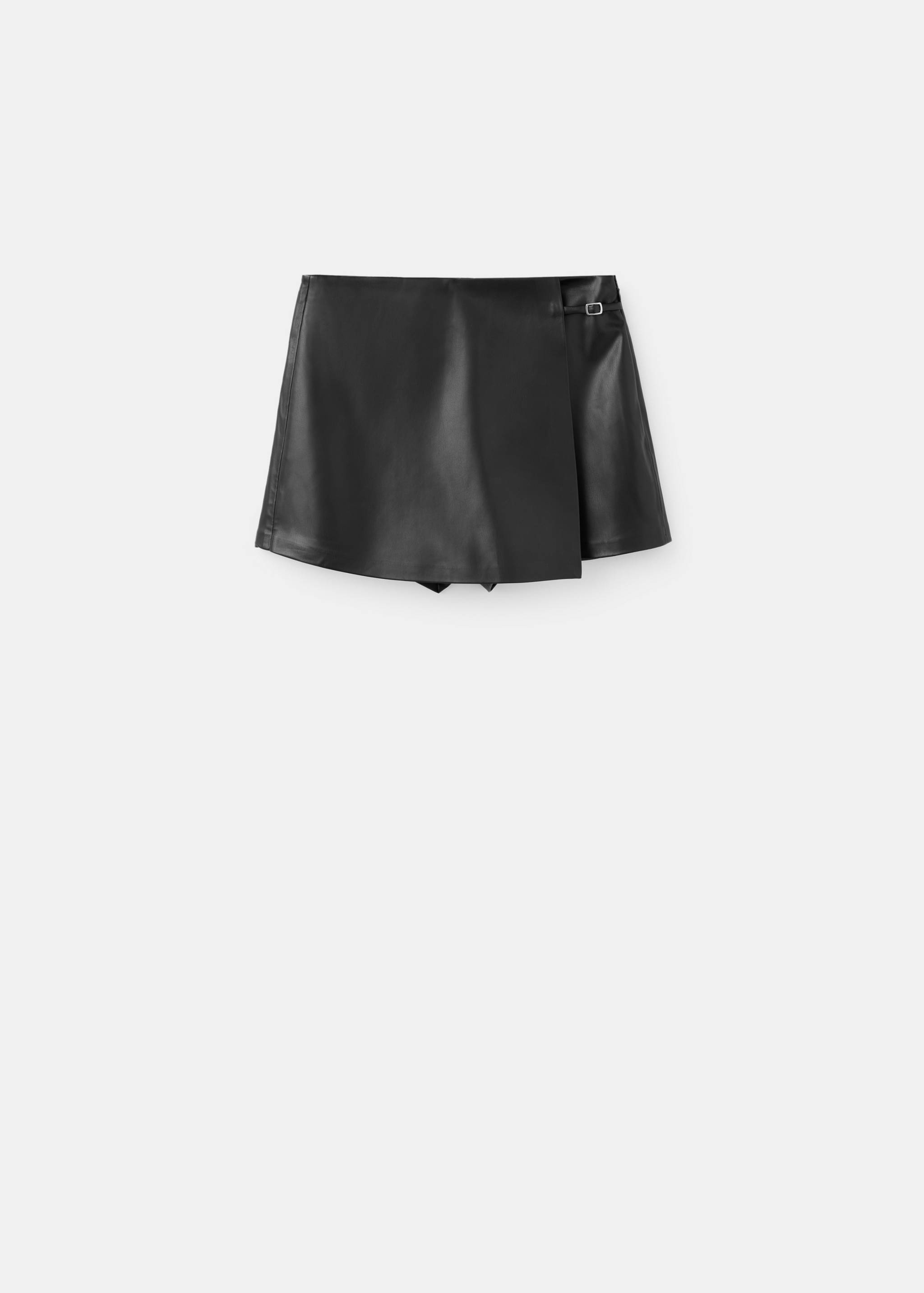 Faux leather skirt with buckle - Article without model