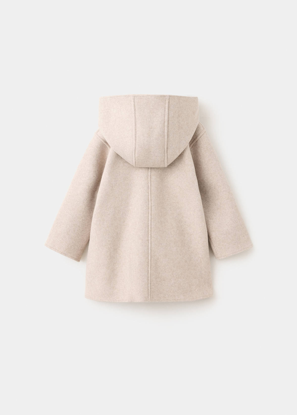 Long cloth coat — Sand