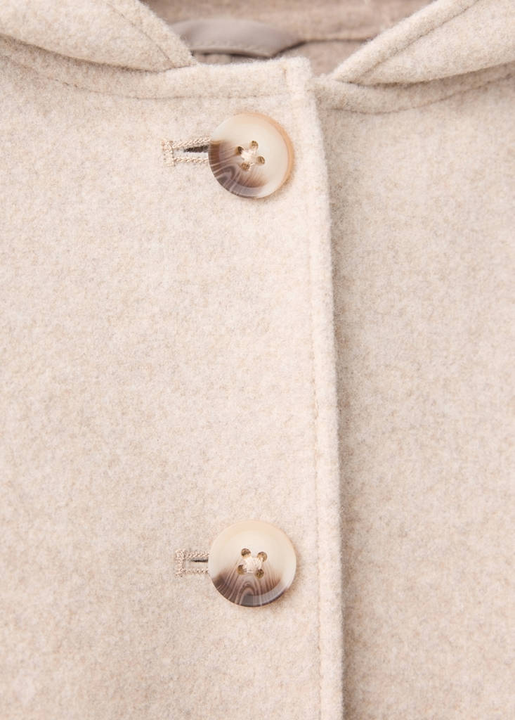 Long cloth coat — Sand