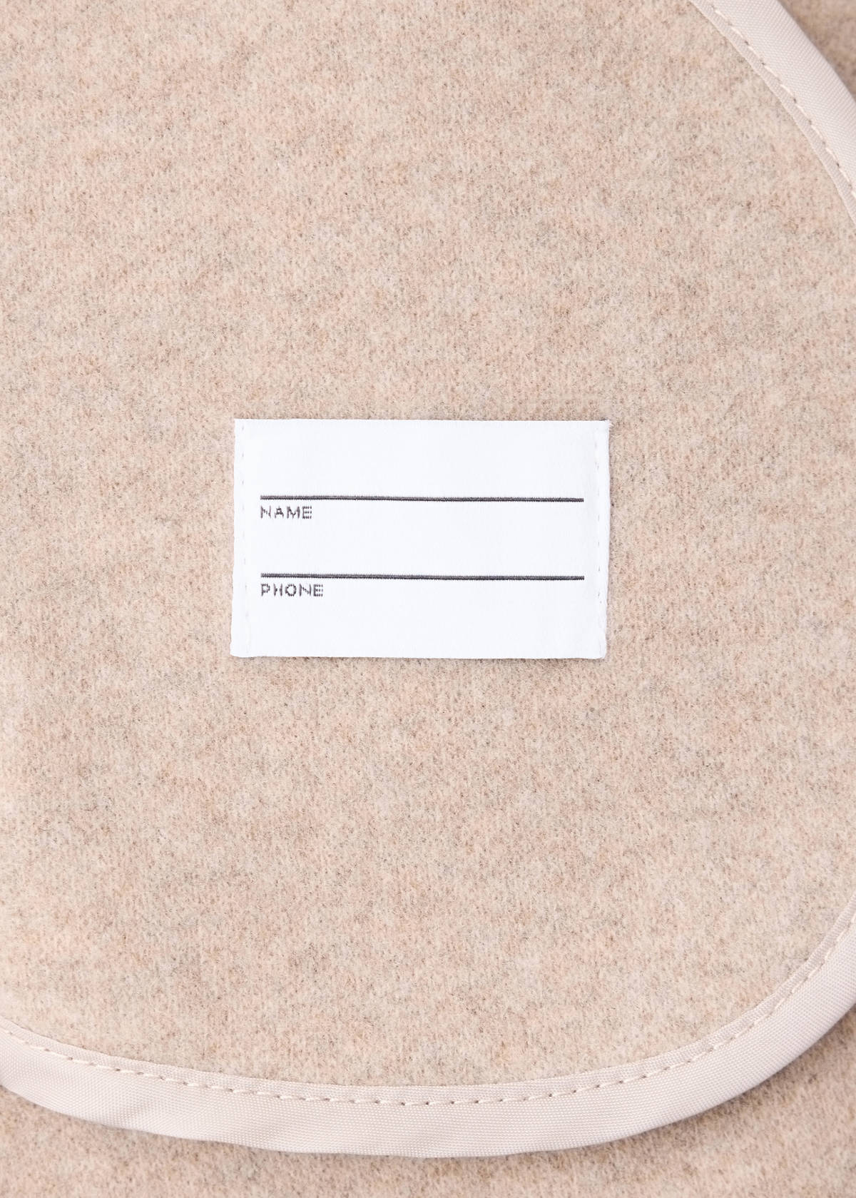 Long cloth coat — Sand