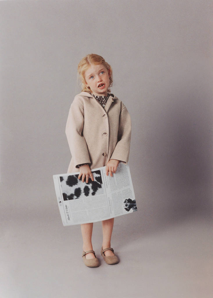 Long cloth coat — Sand