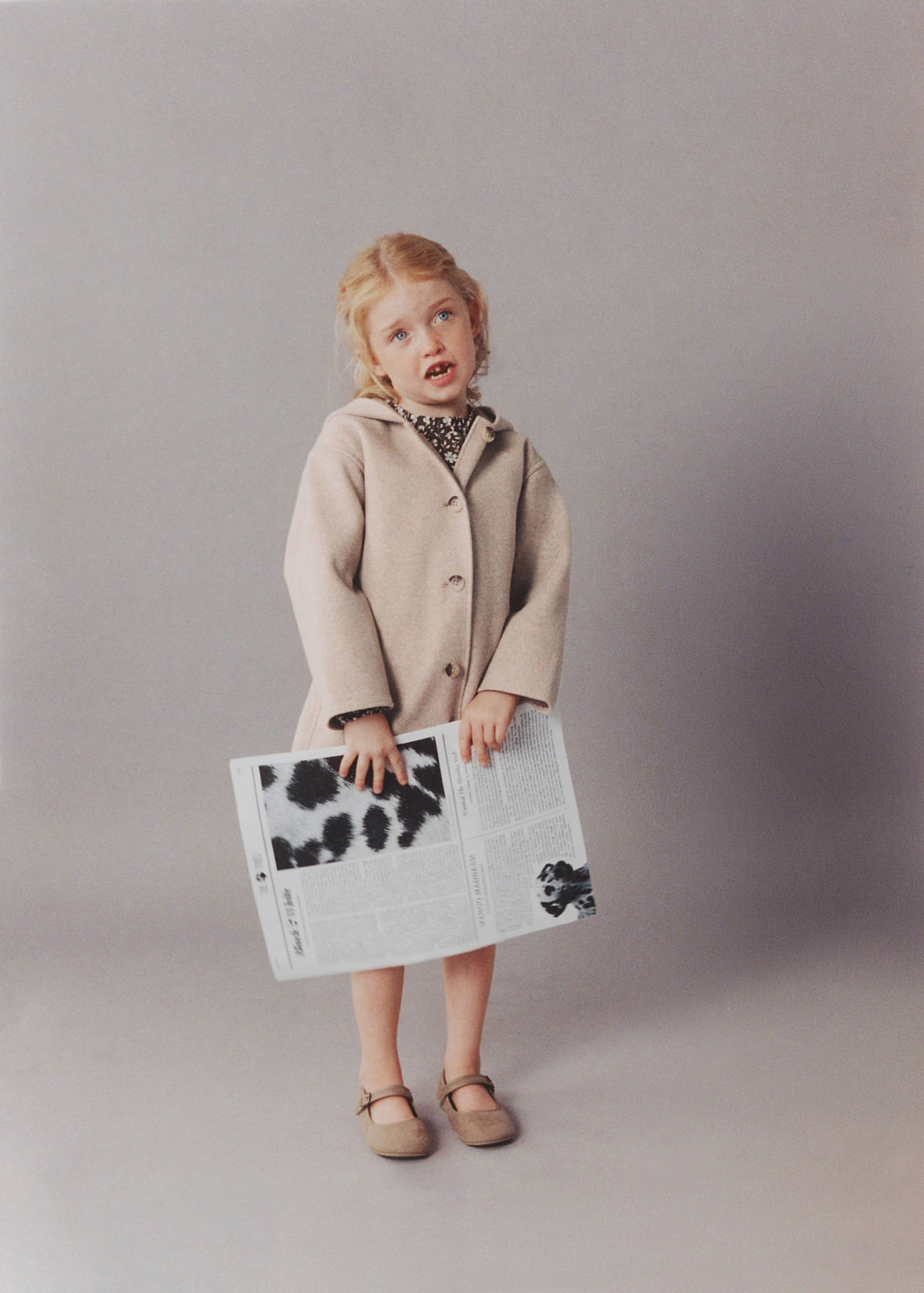Long cloth coat — Sand