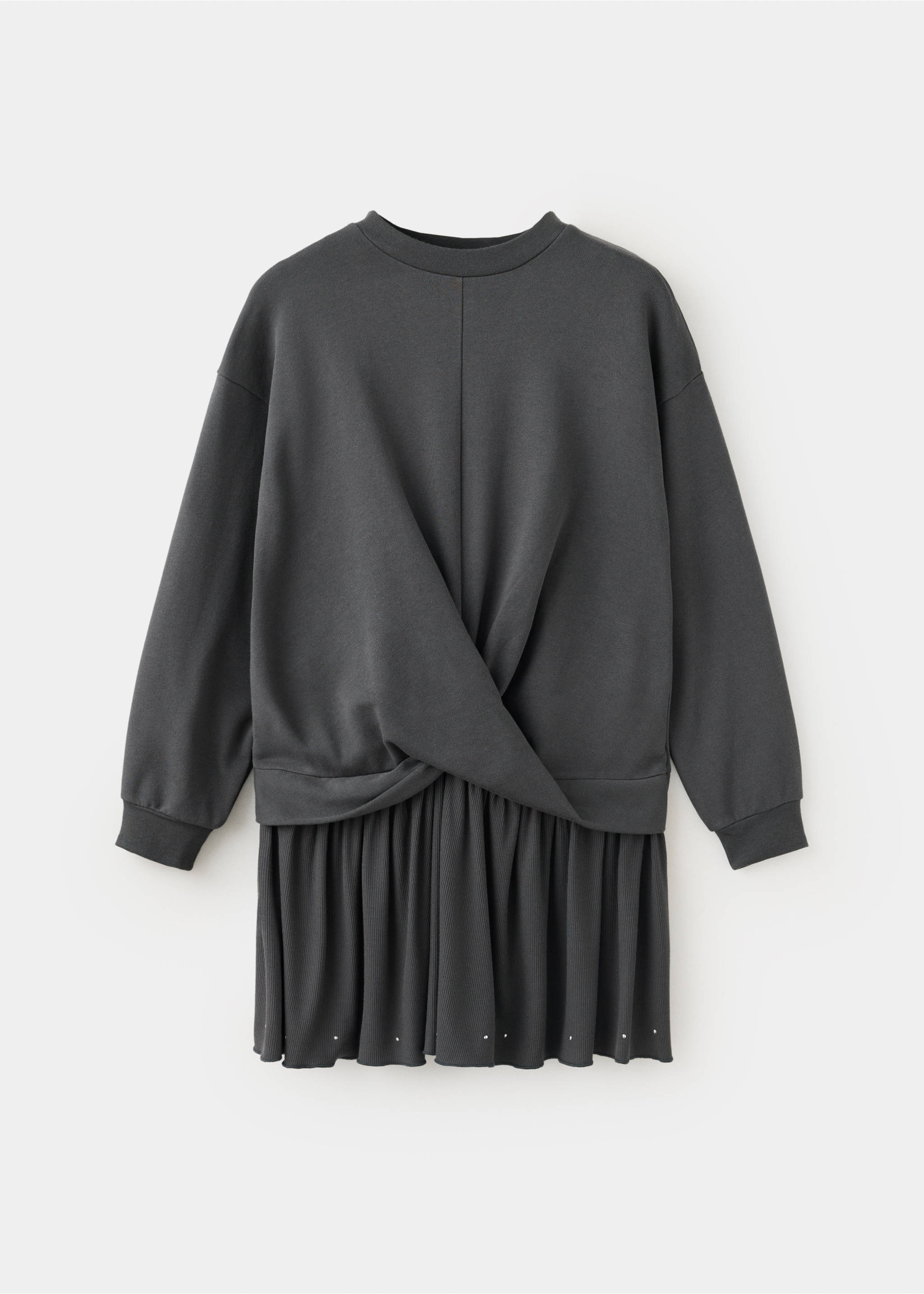 Robe combinée détails clous - Article sans modèle, Gris anthracite. Ref: 37055171-00.