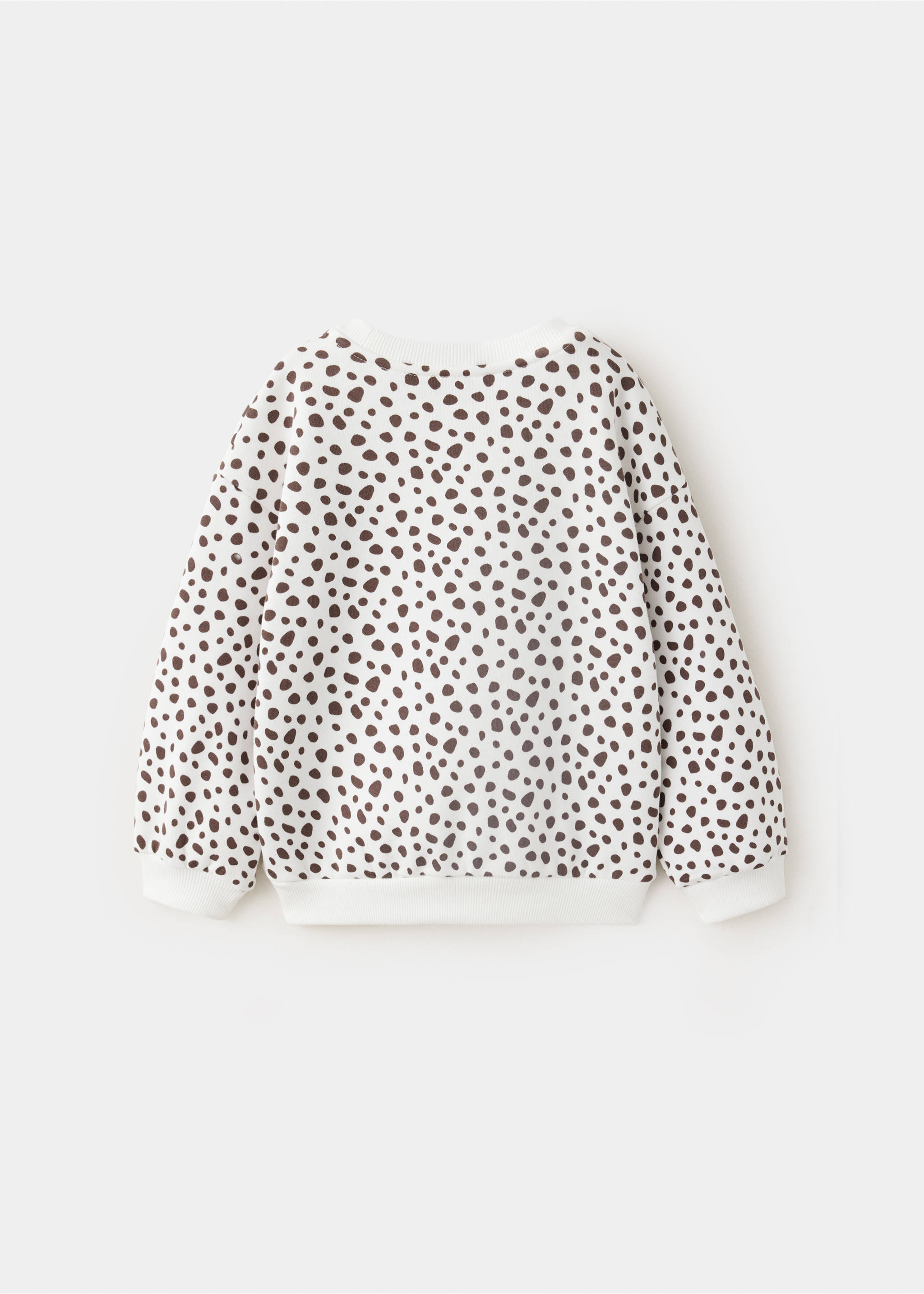 101 Dalmatians cotton sweatshirt - Reverse of the article, Ecru. Ref: 37055175-00.