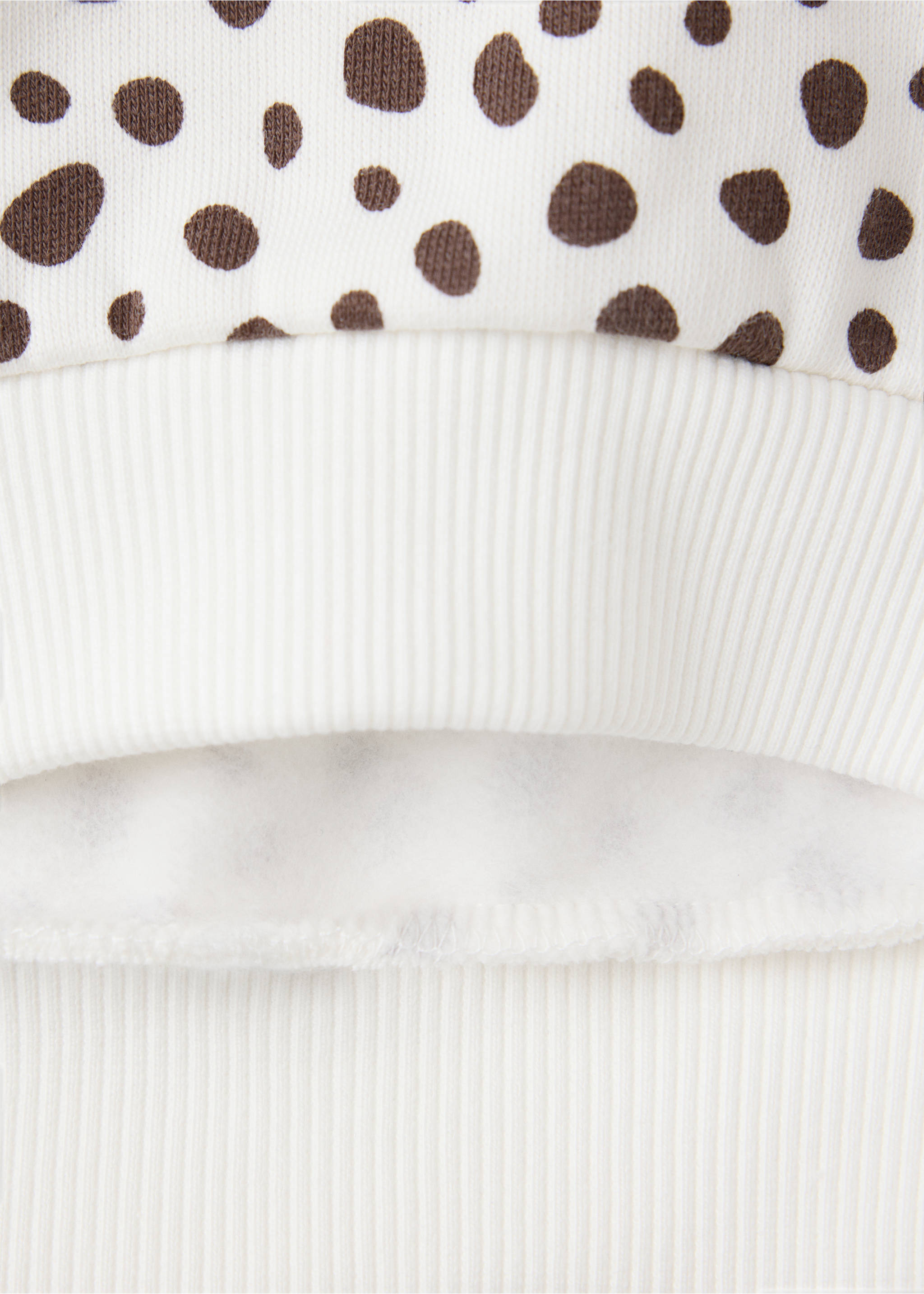 101 Dalmatians cotton sweatshirt - Details of the article 0, Ecru. Ref: 37055175-00.