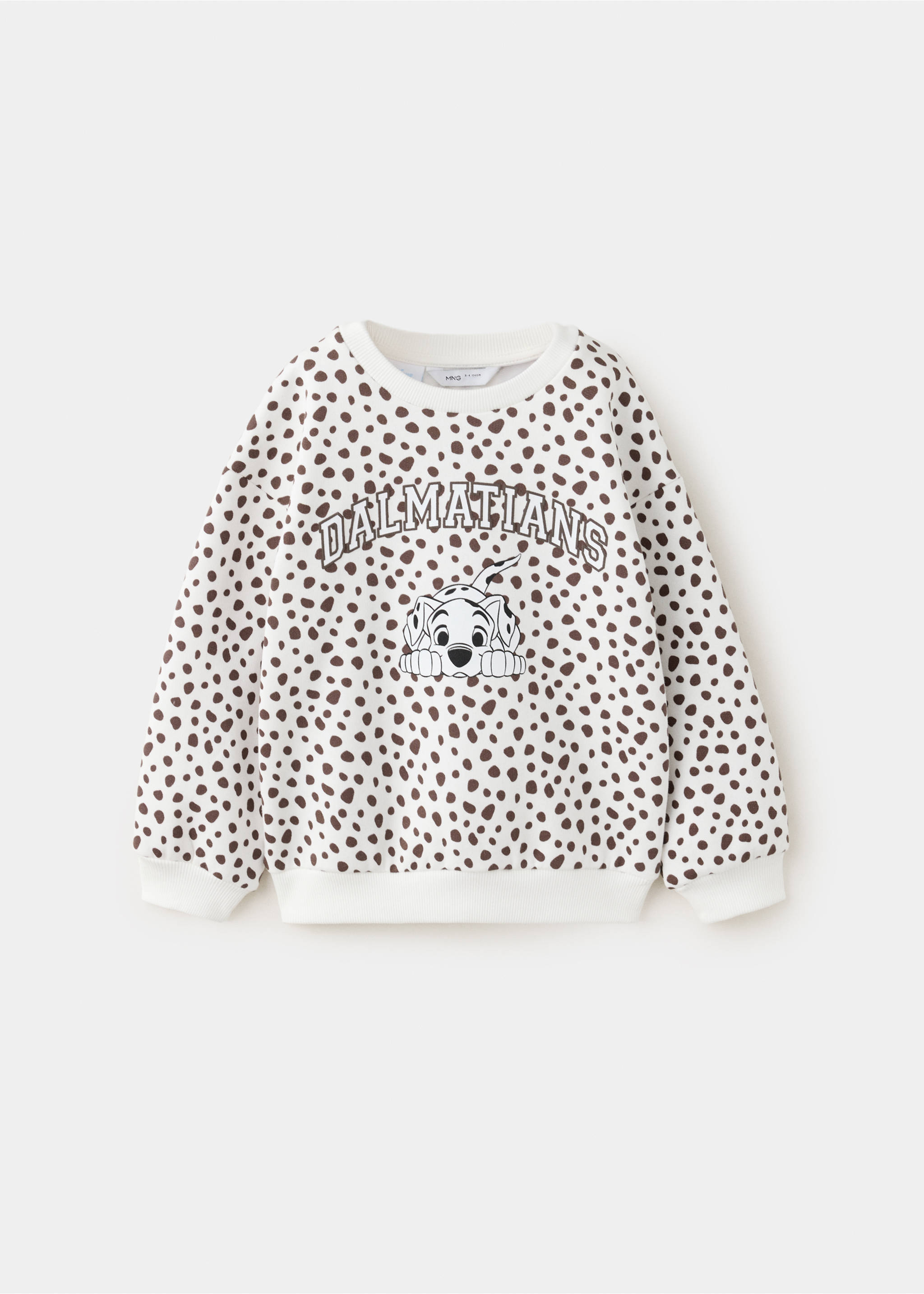 101 Dalmatians cotton sweatshirt - Article without model, Ecru. Ref: 37055175-00.