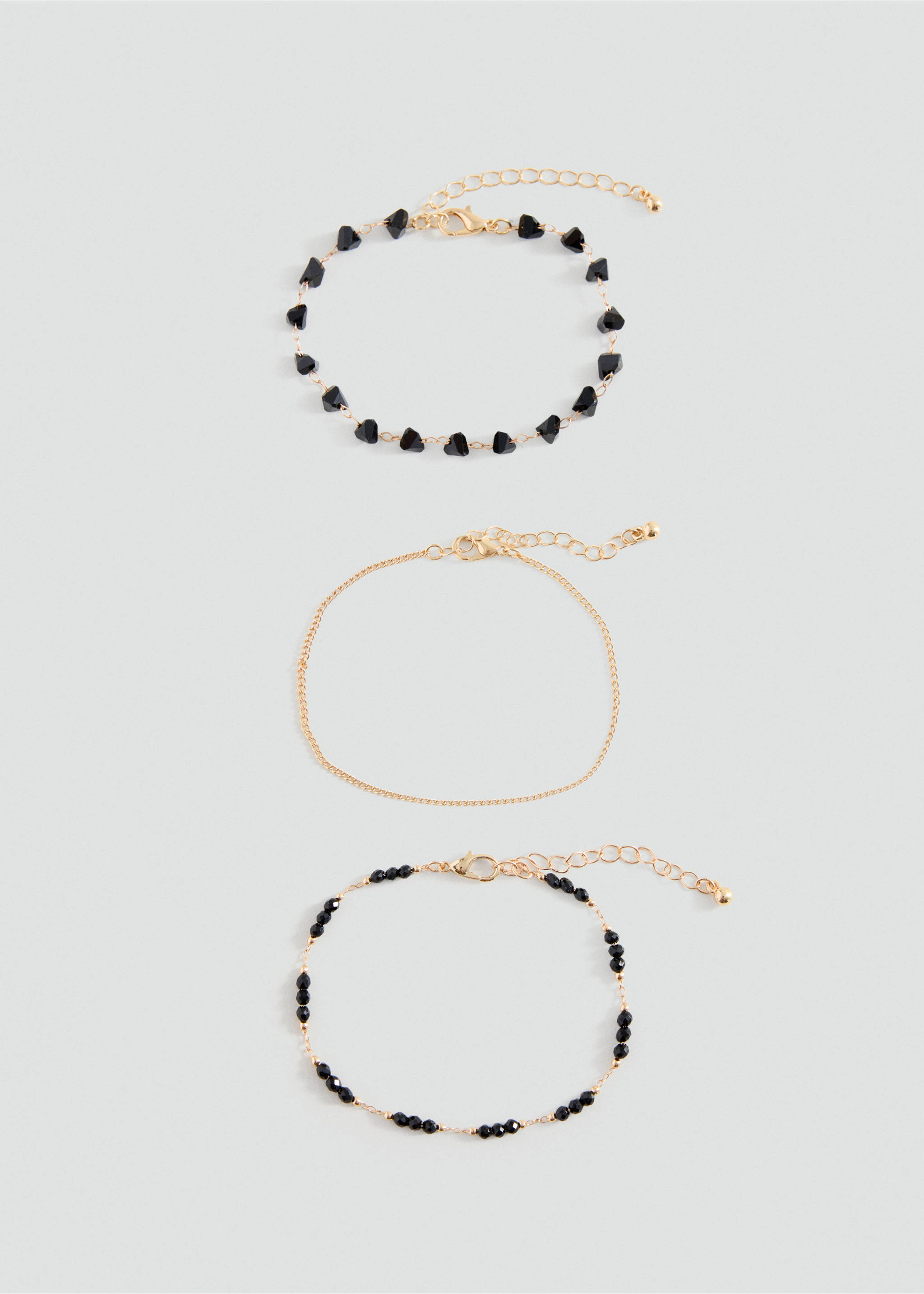 Lot 4 bracelets résine combinés - Article sans modèle, Or. Ref: 37055182-00.
