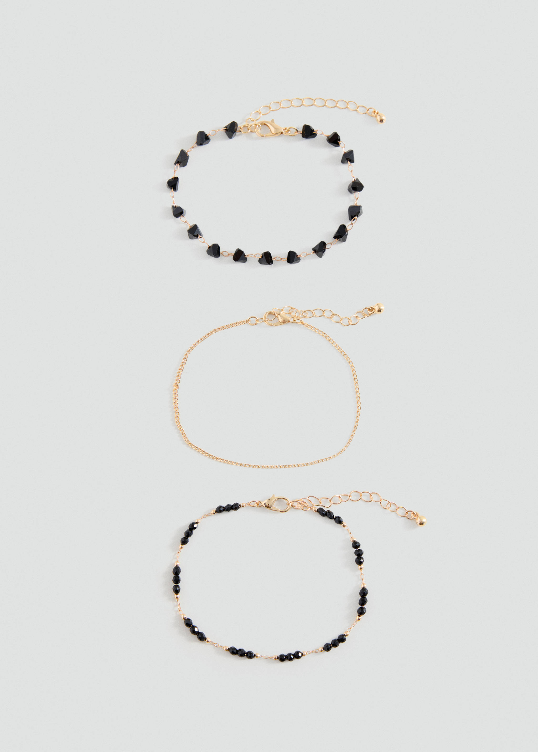 Lot 4 bracelets résine combinés - Article sans modèle