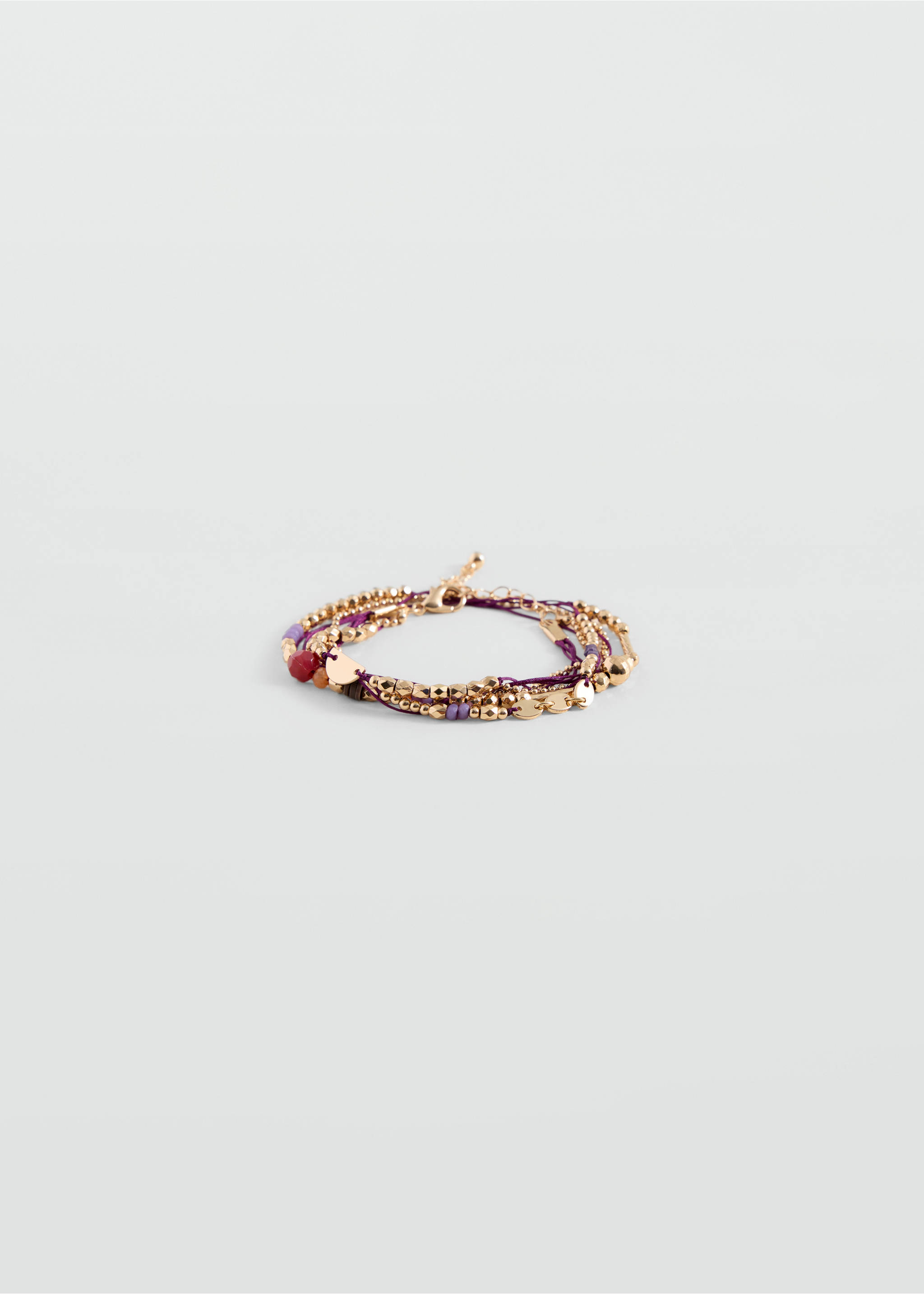 Lot 4 bracelets résine combinés - Article sans modèle, Or. Ref: 37055184-00.