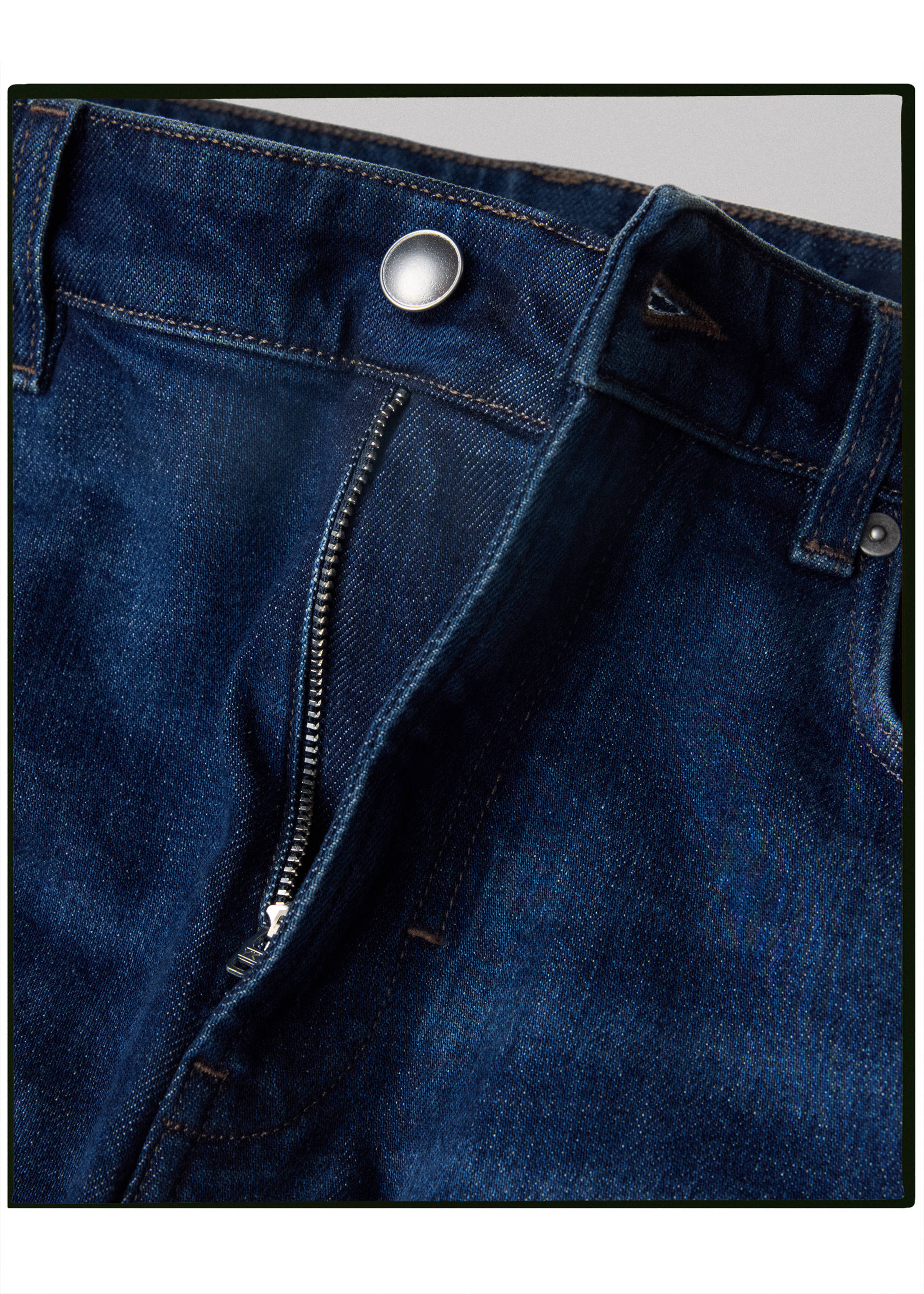 Jeans algodón tapered-fit - Detalle del artículo 8, Azul oscuro. Ref: 37055839-00.
