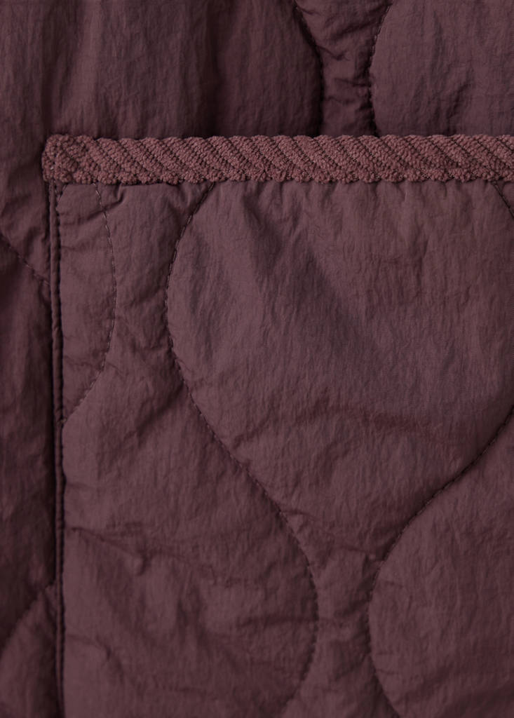Quilted jacket with corduroy details — Light/Pastel Purple