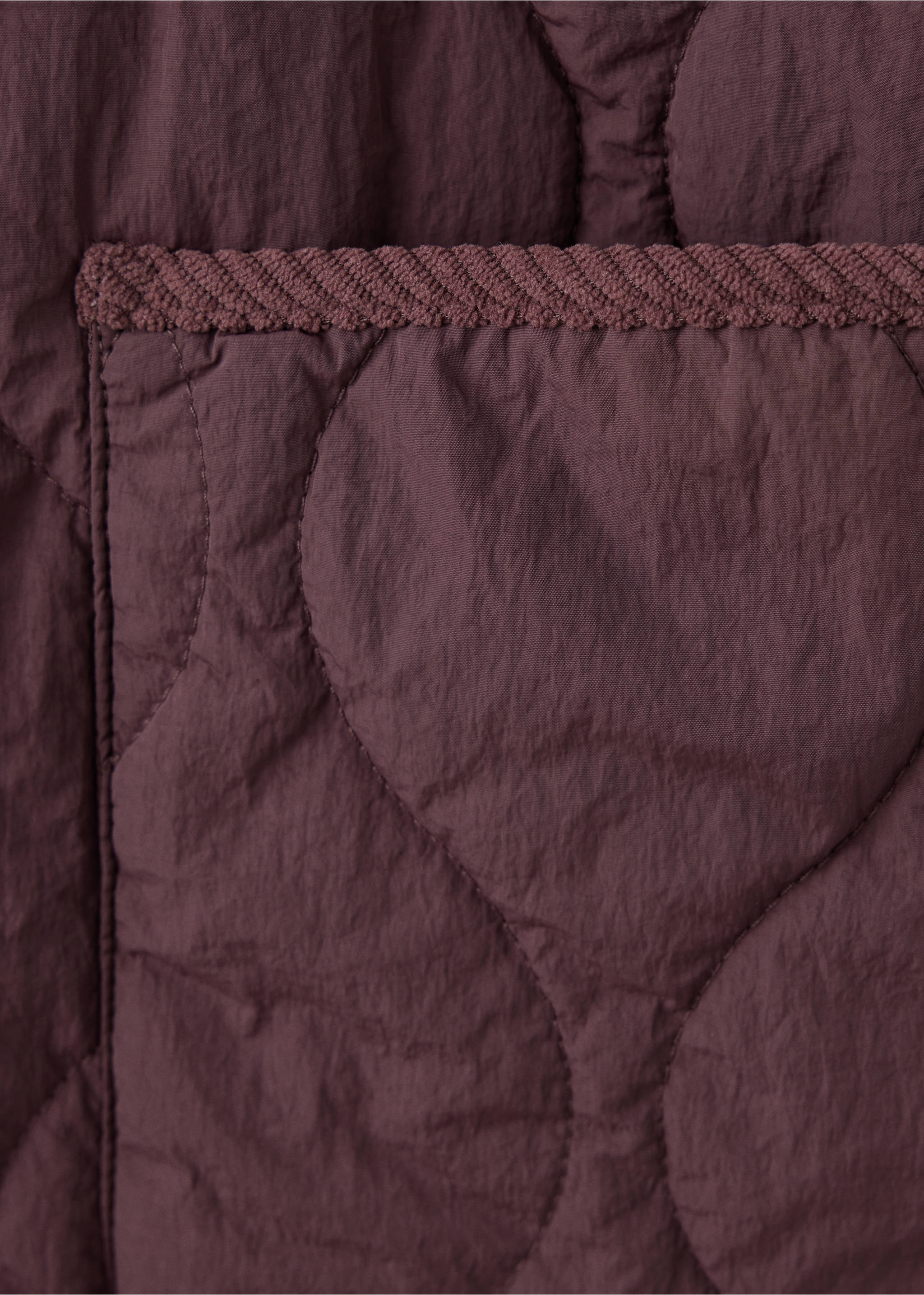 Chaqueta acolchada detalles pana - Detalle del artículo 0, Morado claro/pastel. Ref: 37055840-00.
