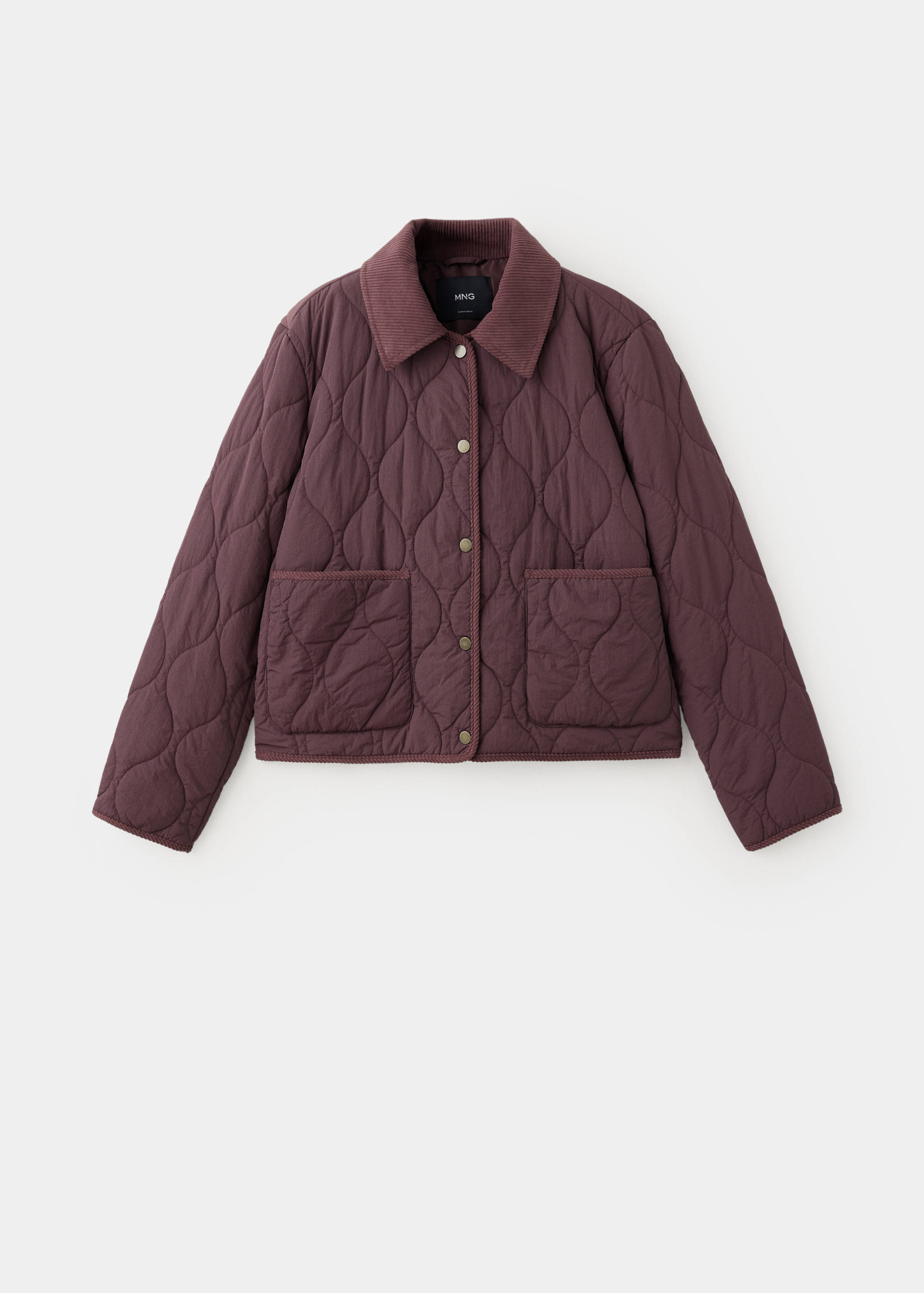 Chaqueta acolchada detalles pana - Artículo sin modelo
