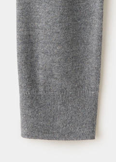 Knitted button cardigan — Grey 7