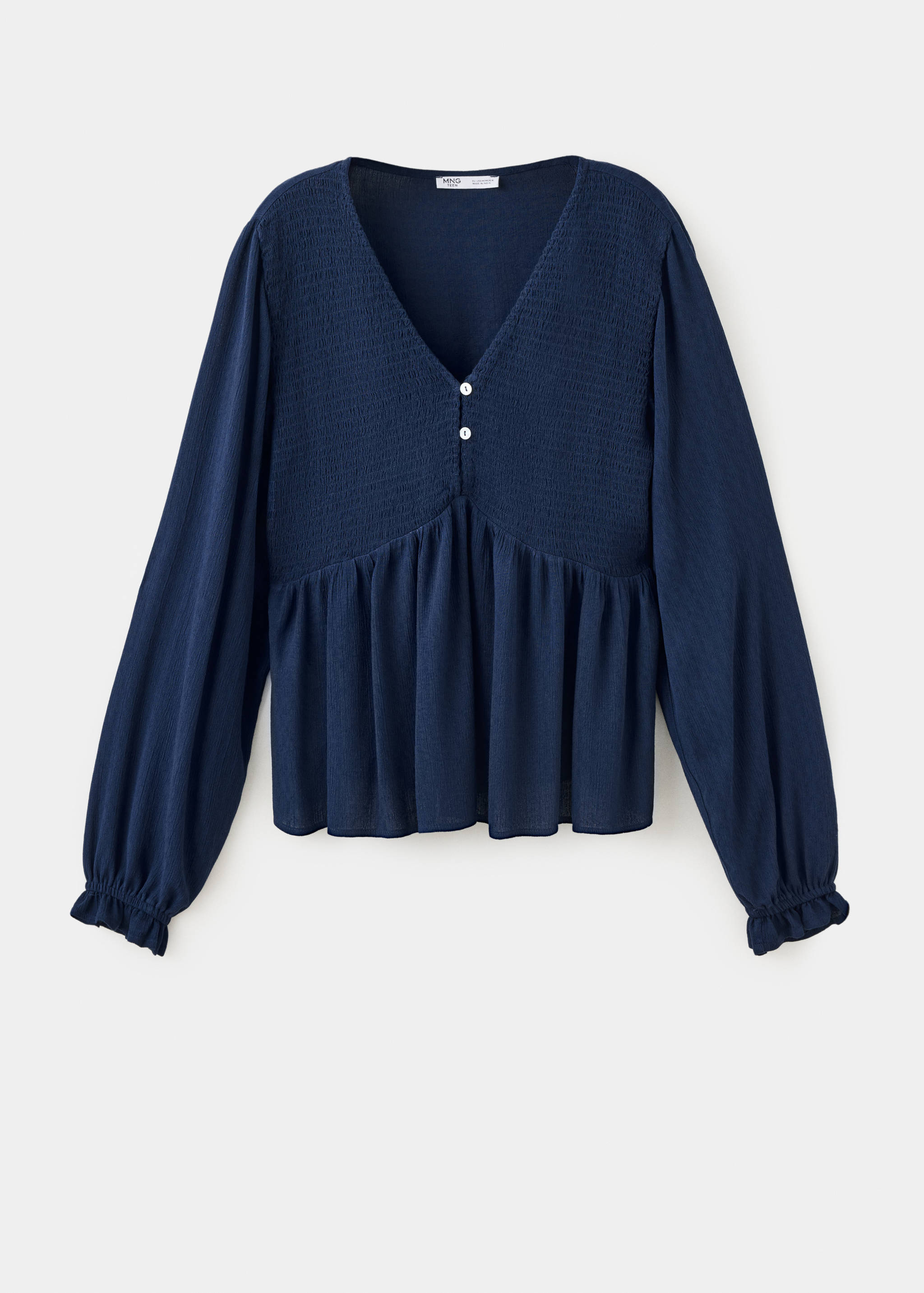 Blouse texturée col V - Article sans modèle