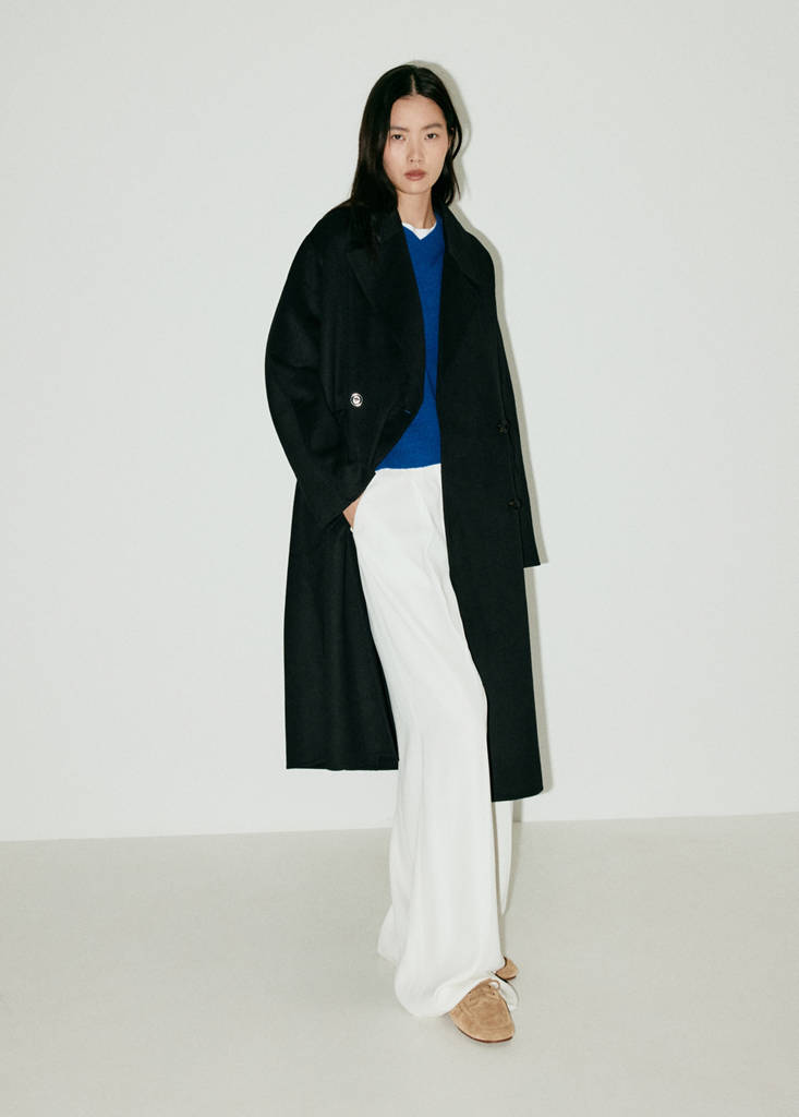 Handmade wool coat — Black