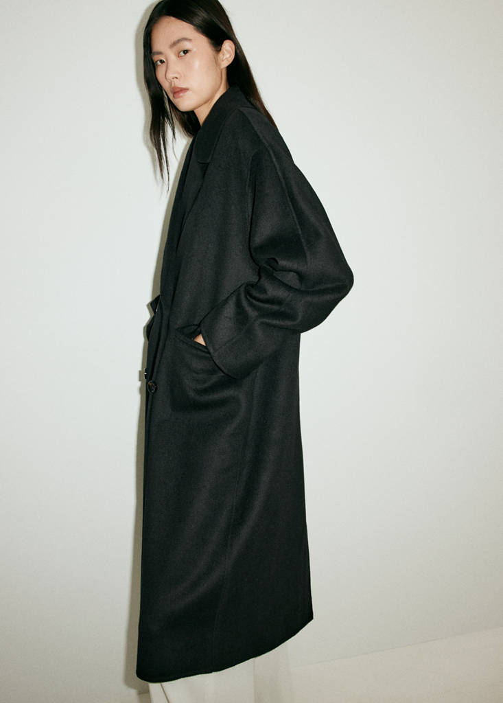 Handmade wool coat — Black