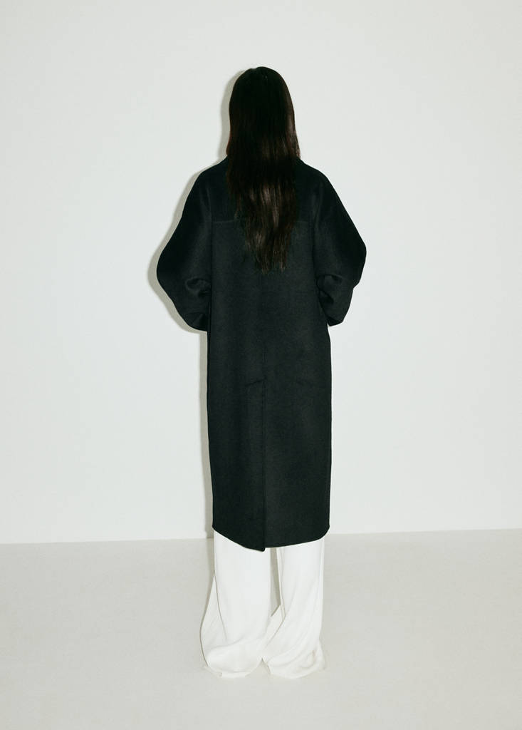 Handmade wool coat — Black