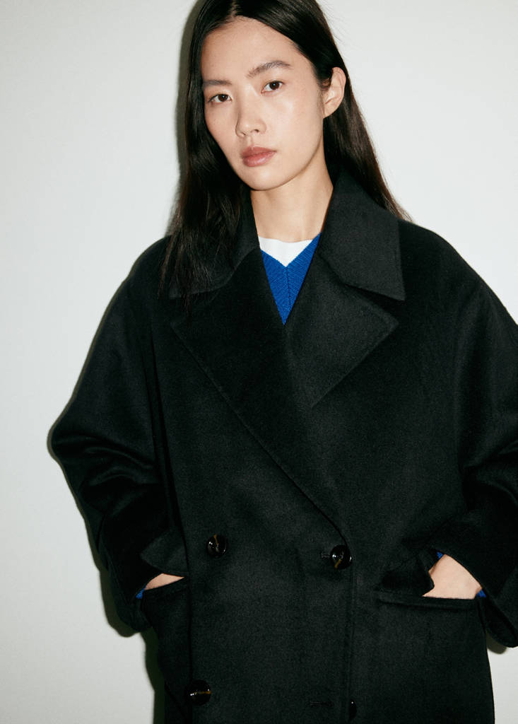 Handmade wool coat — Black