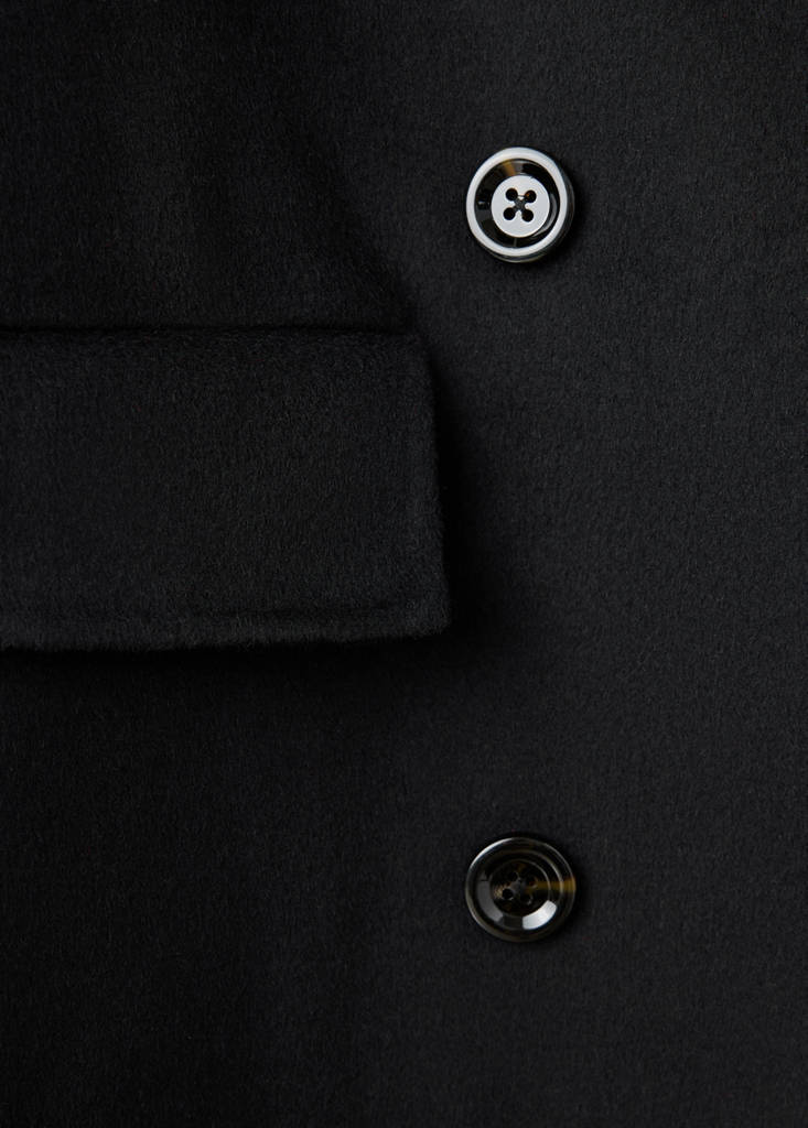 Handmade wool coat — Black
