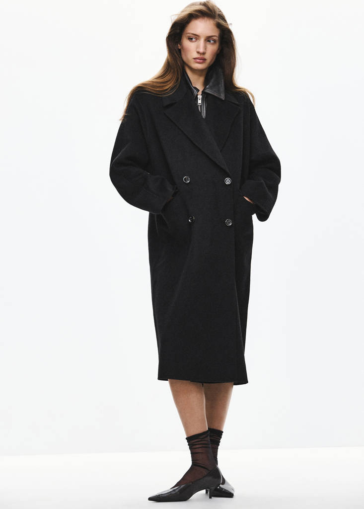 Handmade wool coat — Black