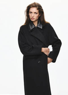 Handmade oversized wool coat — Black 8