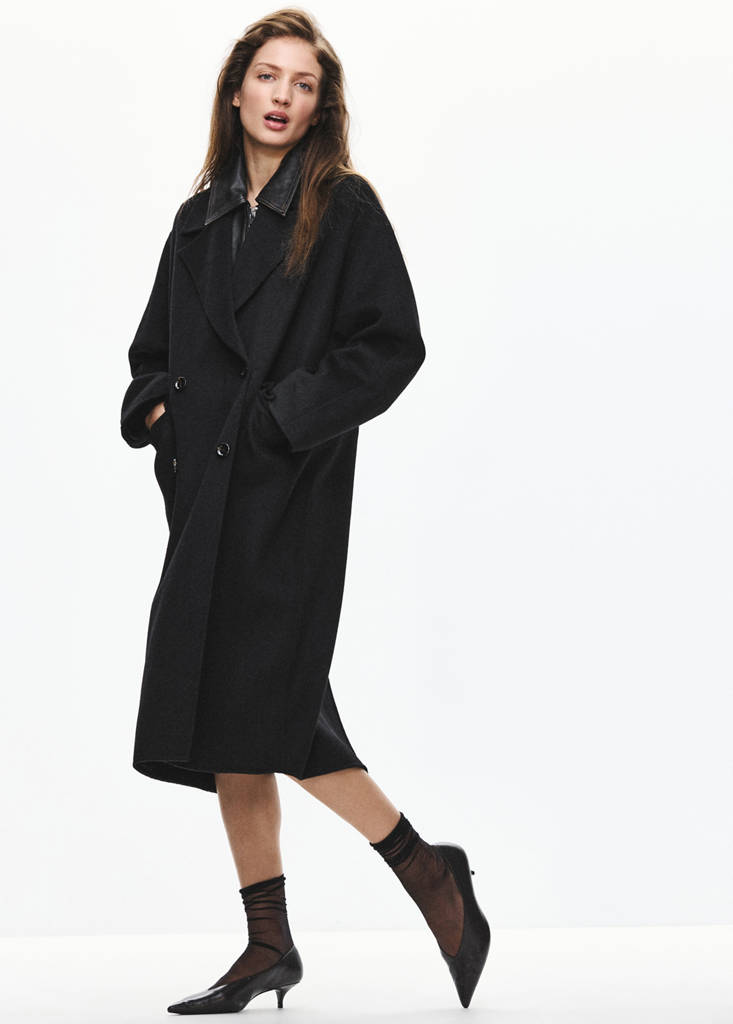 Handmade wool coat — Black