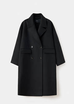 Handmade oversized wool coat — Black 5