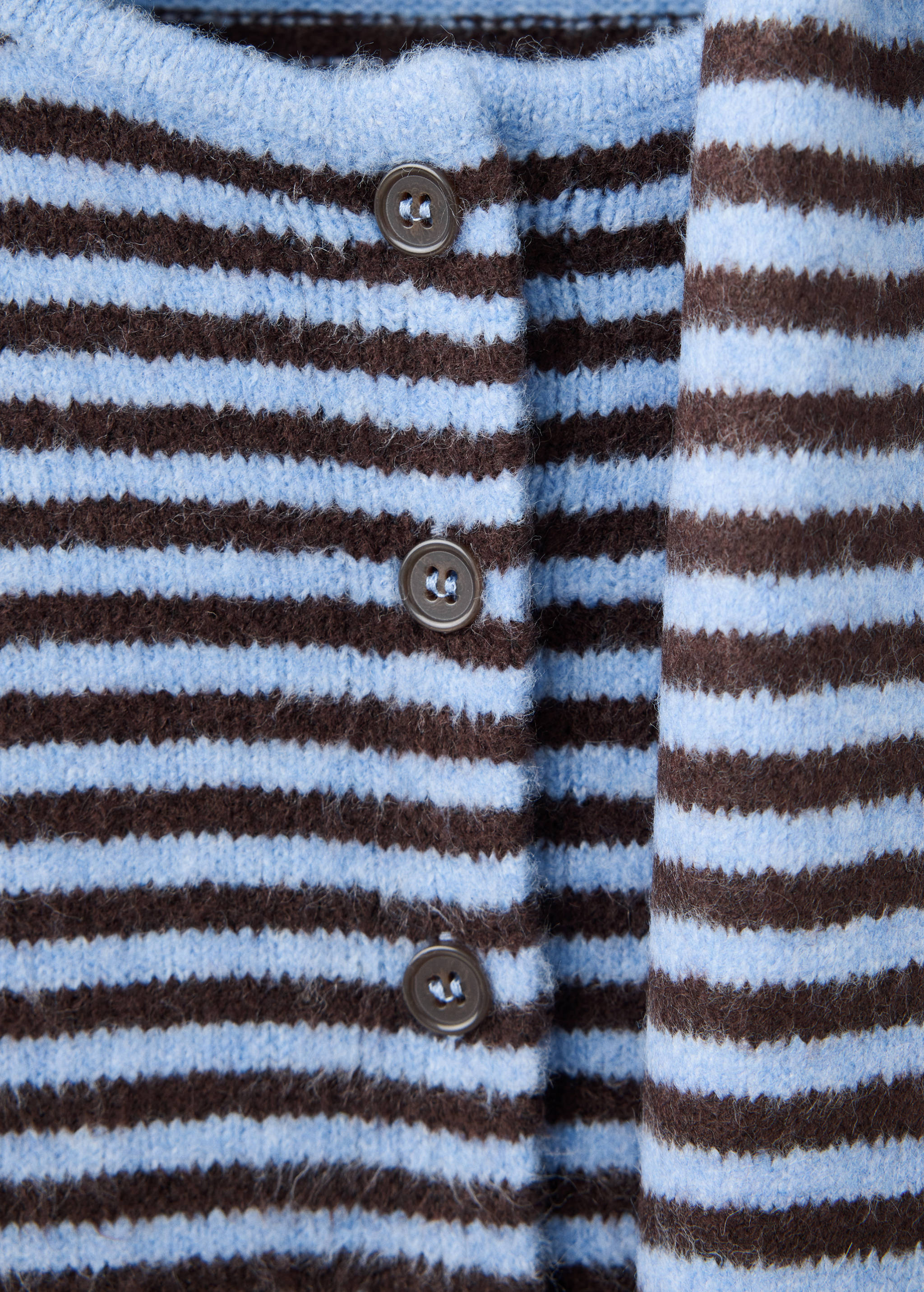 Striped cardigan scarf - Details of the article 8