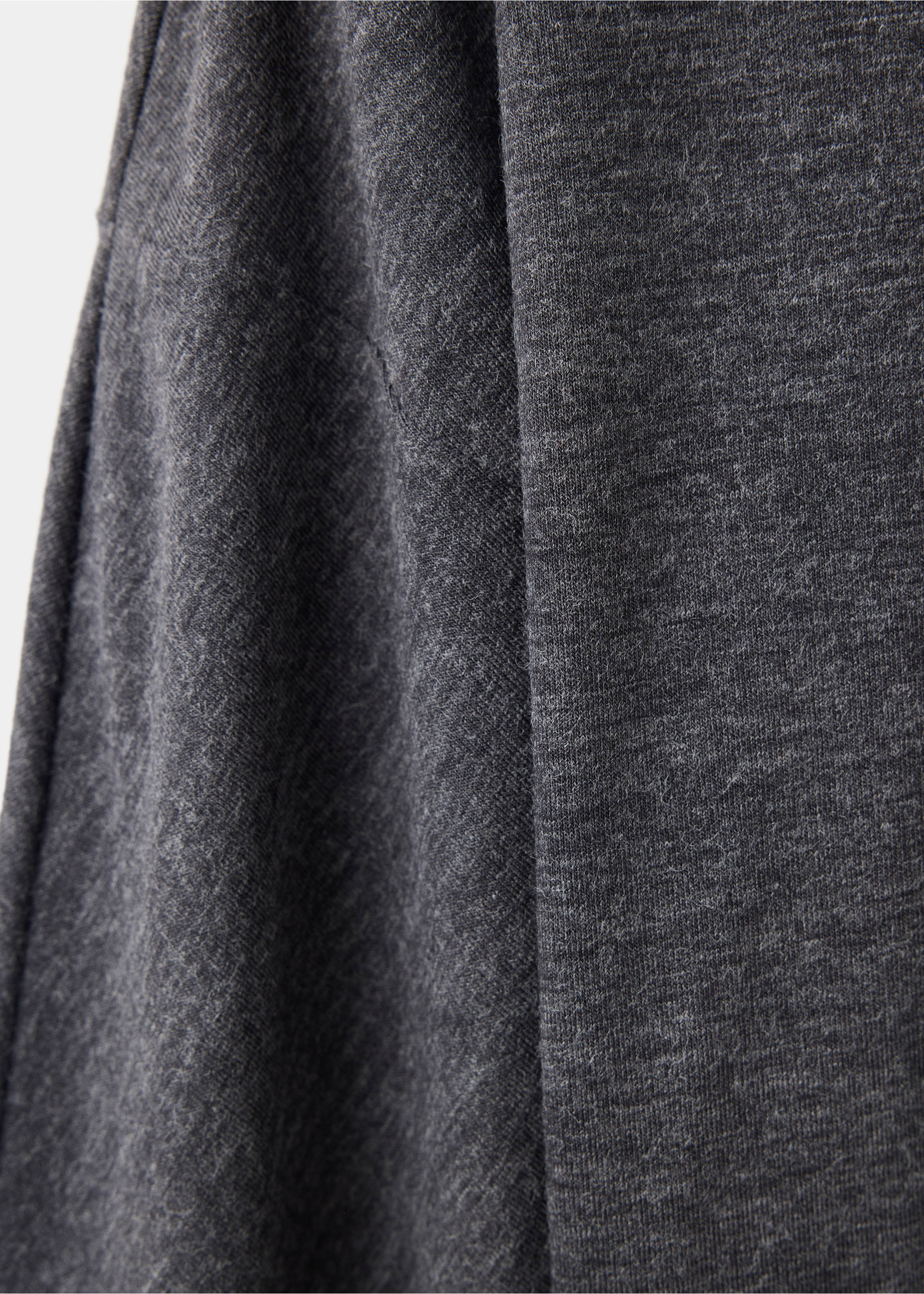 Buttoned knit sweater - Details of the article 0, Grey. Ref: 37055851-00.