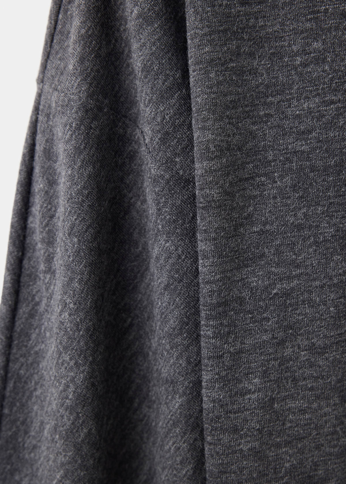 Buttoned knit sweater — Grey