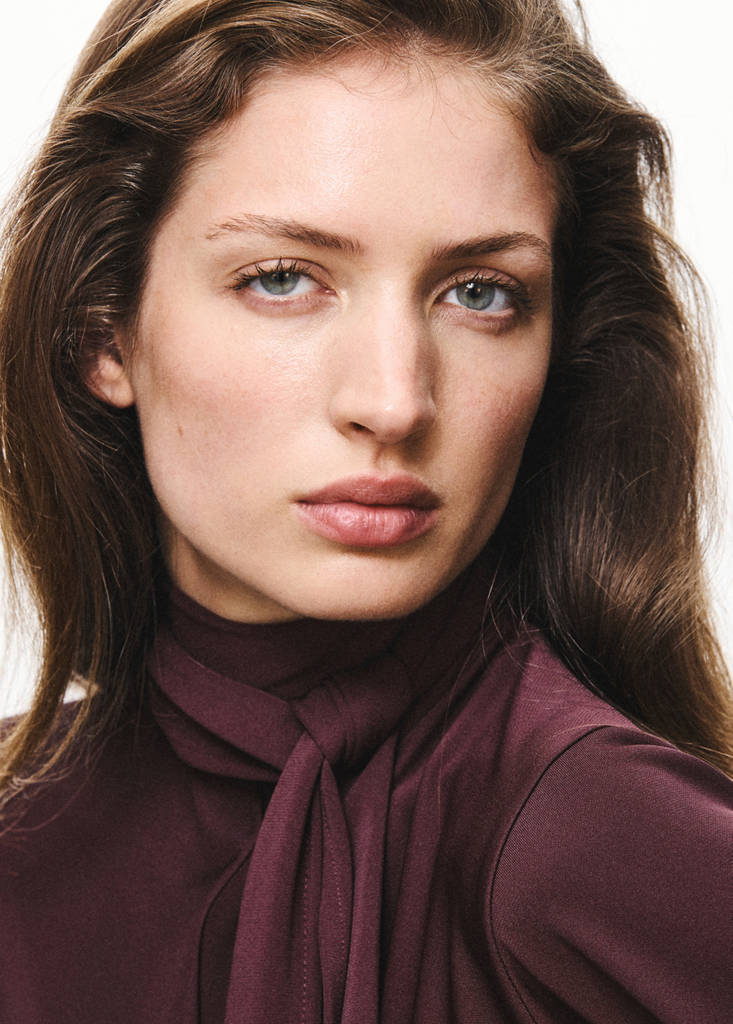 Ruched side knitted dress — Burgundy