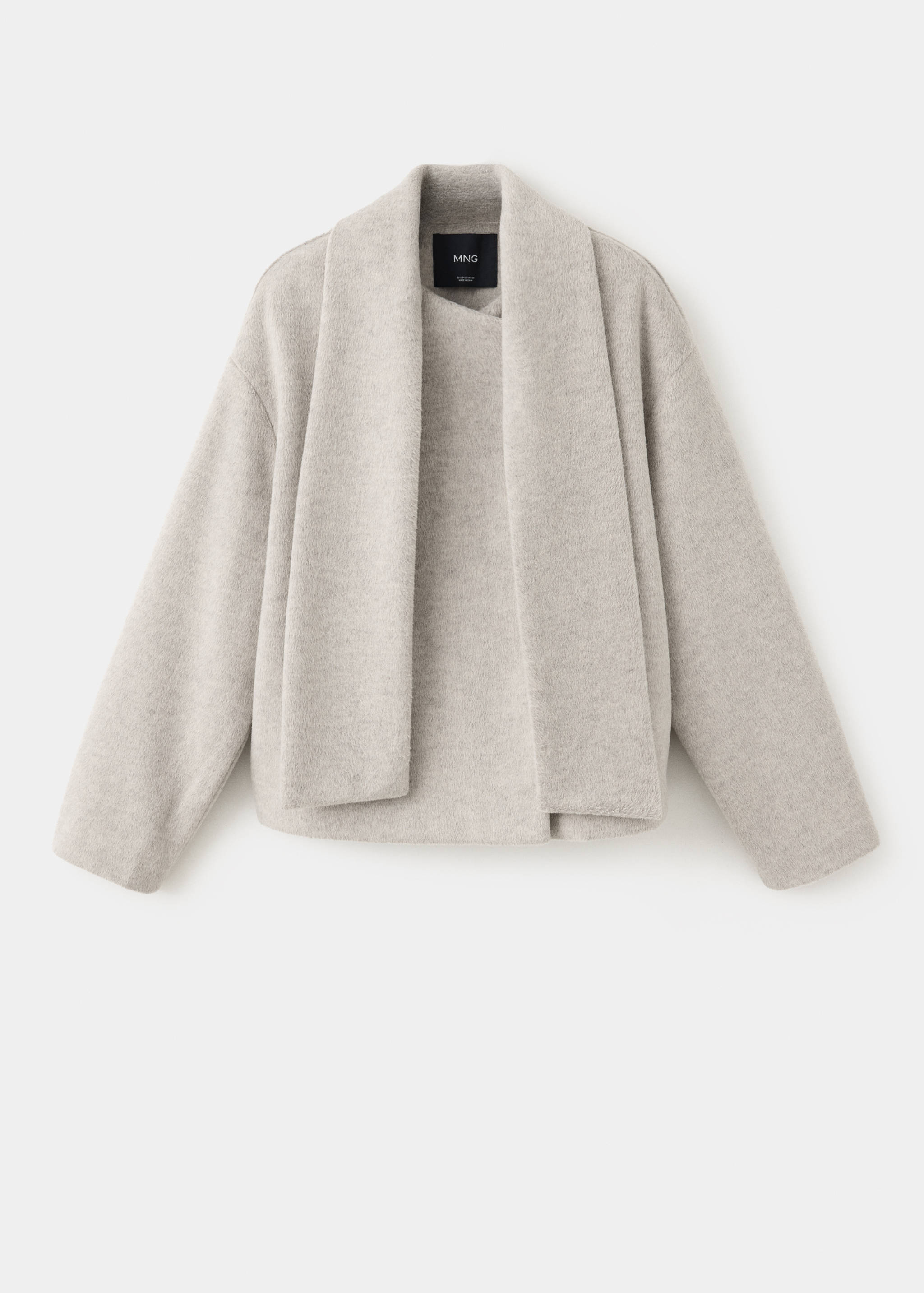 Veste en drap avec col écharpe - Article sans modèle