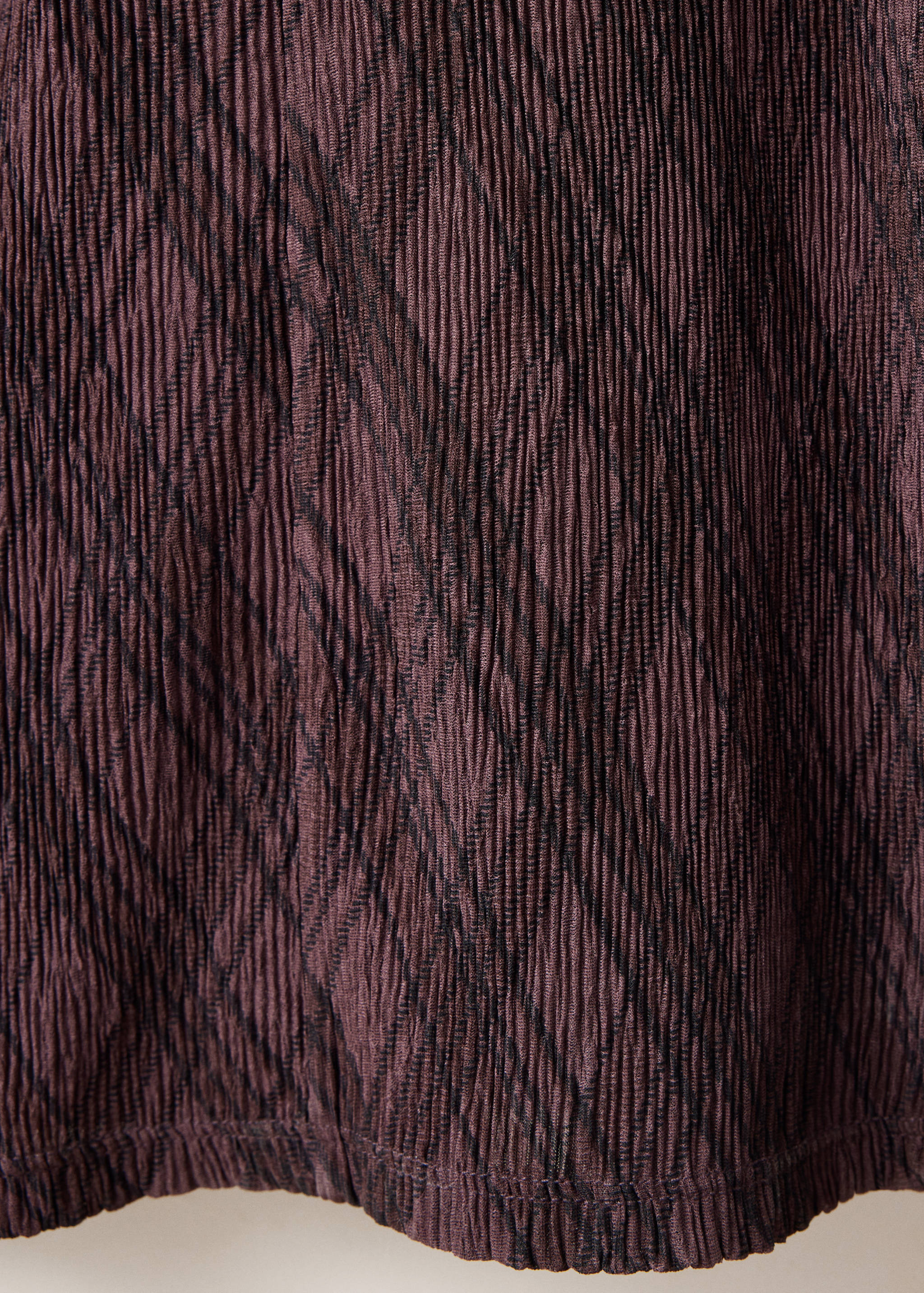 Long-sleeve plaid dress - Details of the article 0