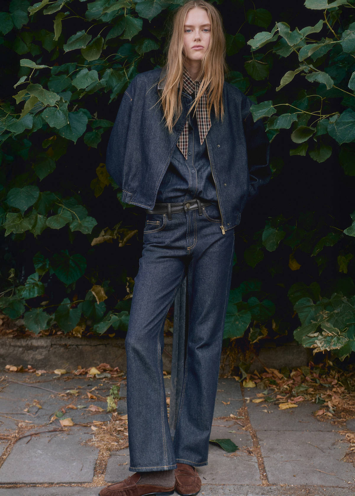 Denim bomber jacket — Open Blue