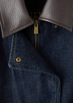 Denim bomber jacket — Open Blue 6