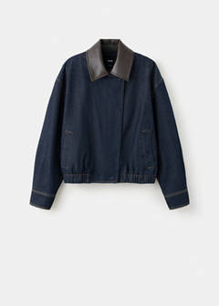 Denim bomber jacket — Open Blue 5